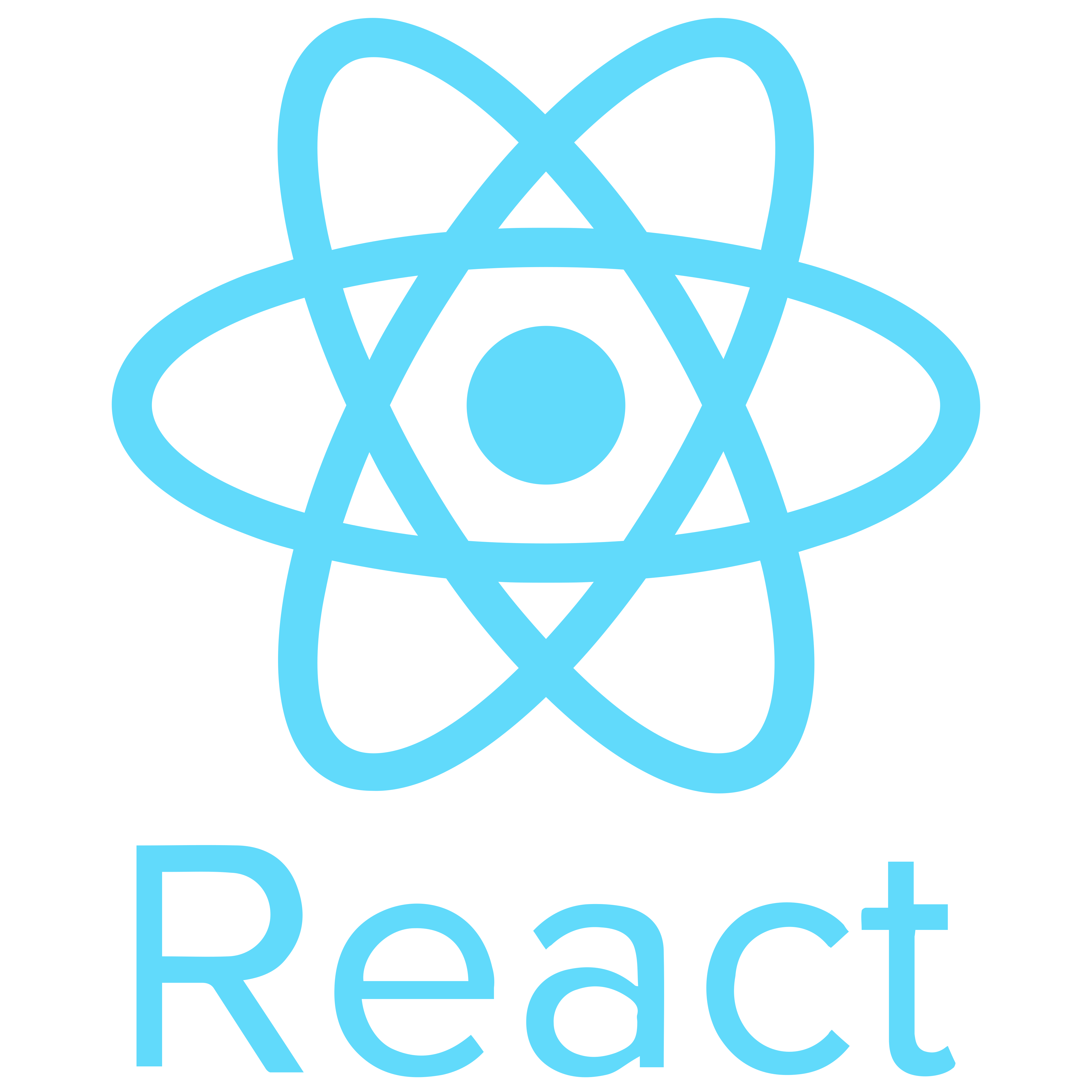 React logo - Tecnología utilizada por Makebly